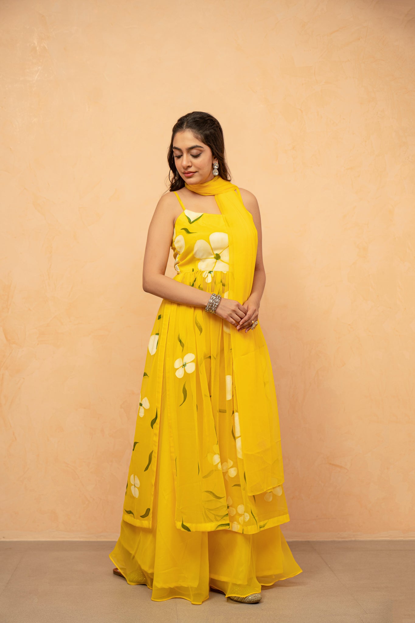 VAIDEHI LAVENDAR HANDPAINTED KURTA SET