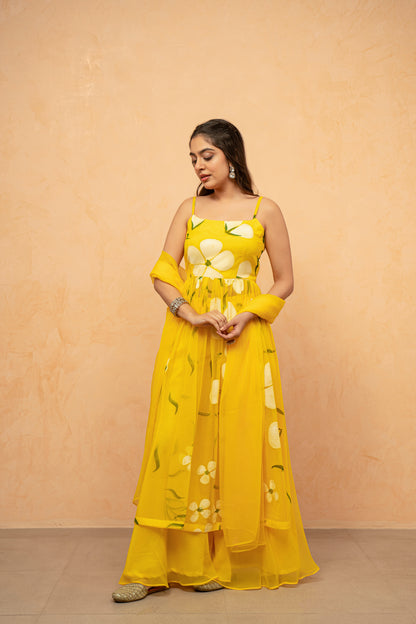 VAIDEHI LAVENDAR HANDPAINTED KURTA SET