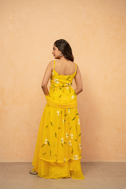 VAIDEHI LAVENDAR HANDPAINTED KURTA SET