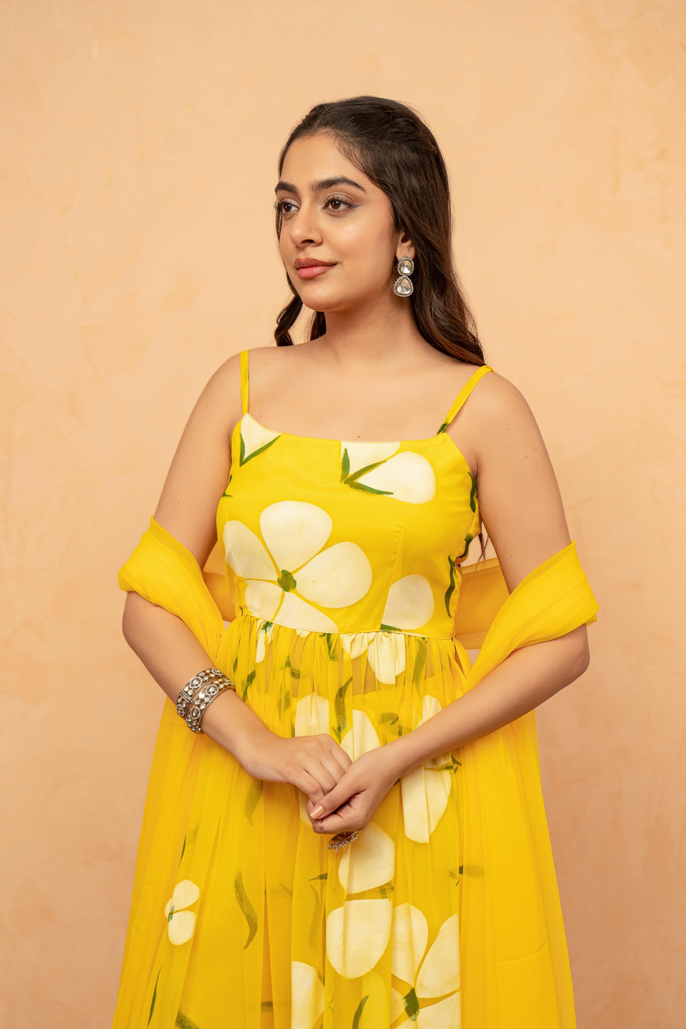 VAIDEHI LAVENDAR HANDPAINTED KURTA SET