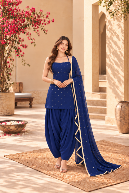 SAMAIRA NAVY FESTIVE FARSHI SALWAR SET