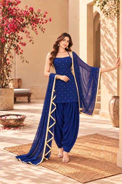 SAMAIRA NAVY FESTIVE FARSHI SALWAR SET
