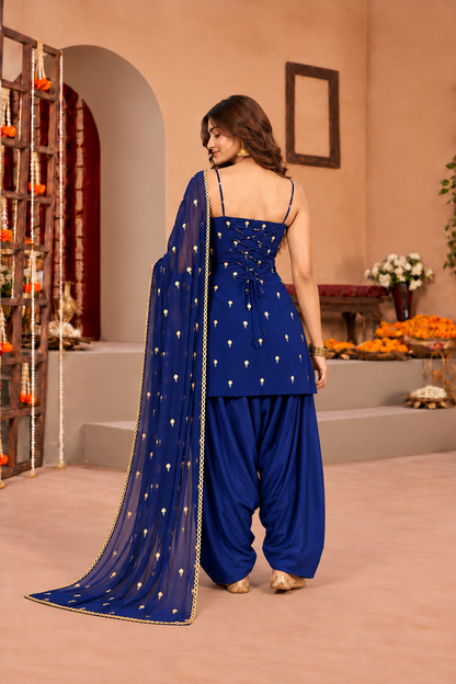 ANJANA NAVY FESTIVE FARSHI SALWAR SET