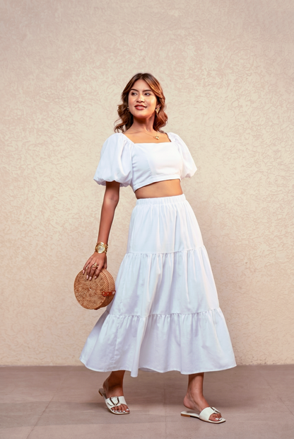 ZURI WHITE COORD SET