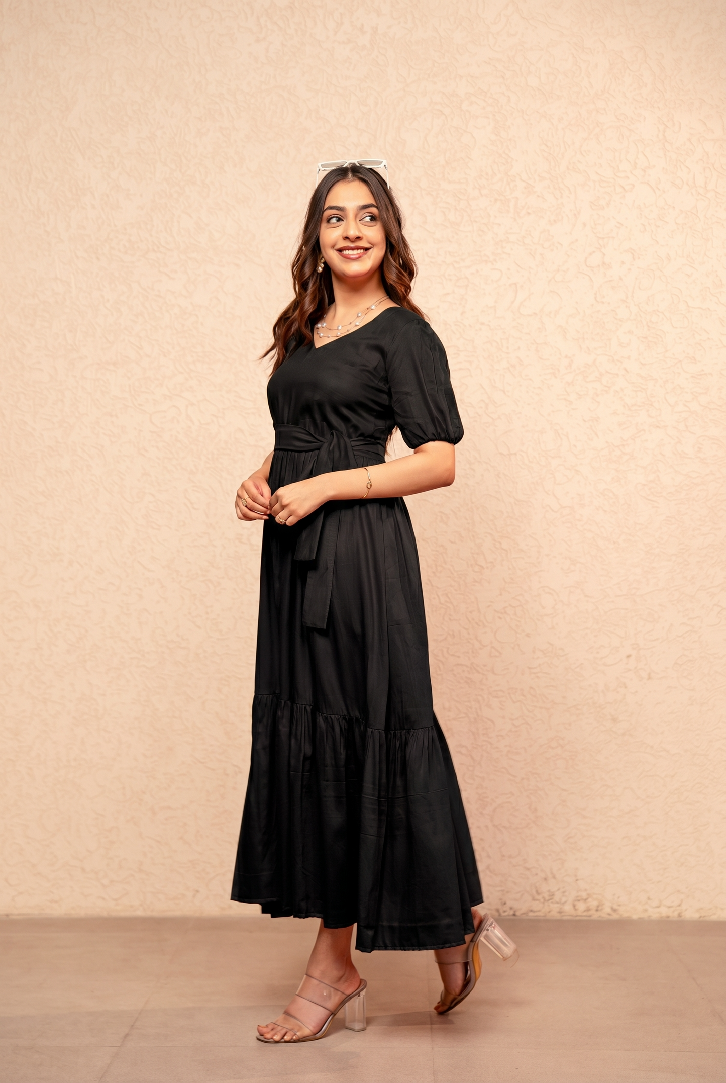 ANARA BLACK MAXI DRESS
