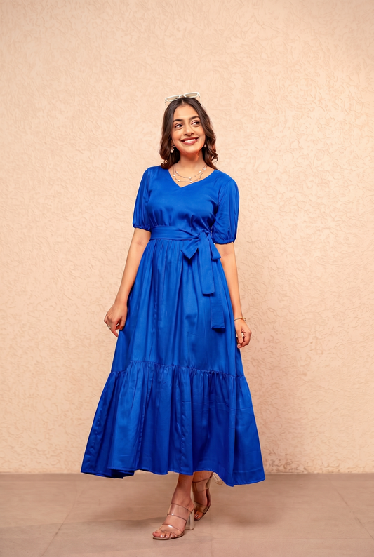 LIVIA BLUE MAXI DRESS