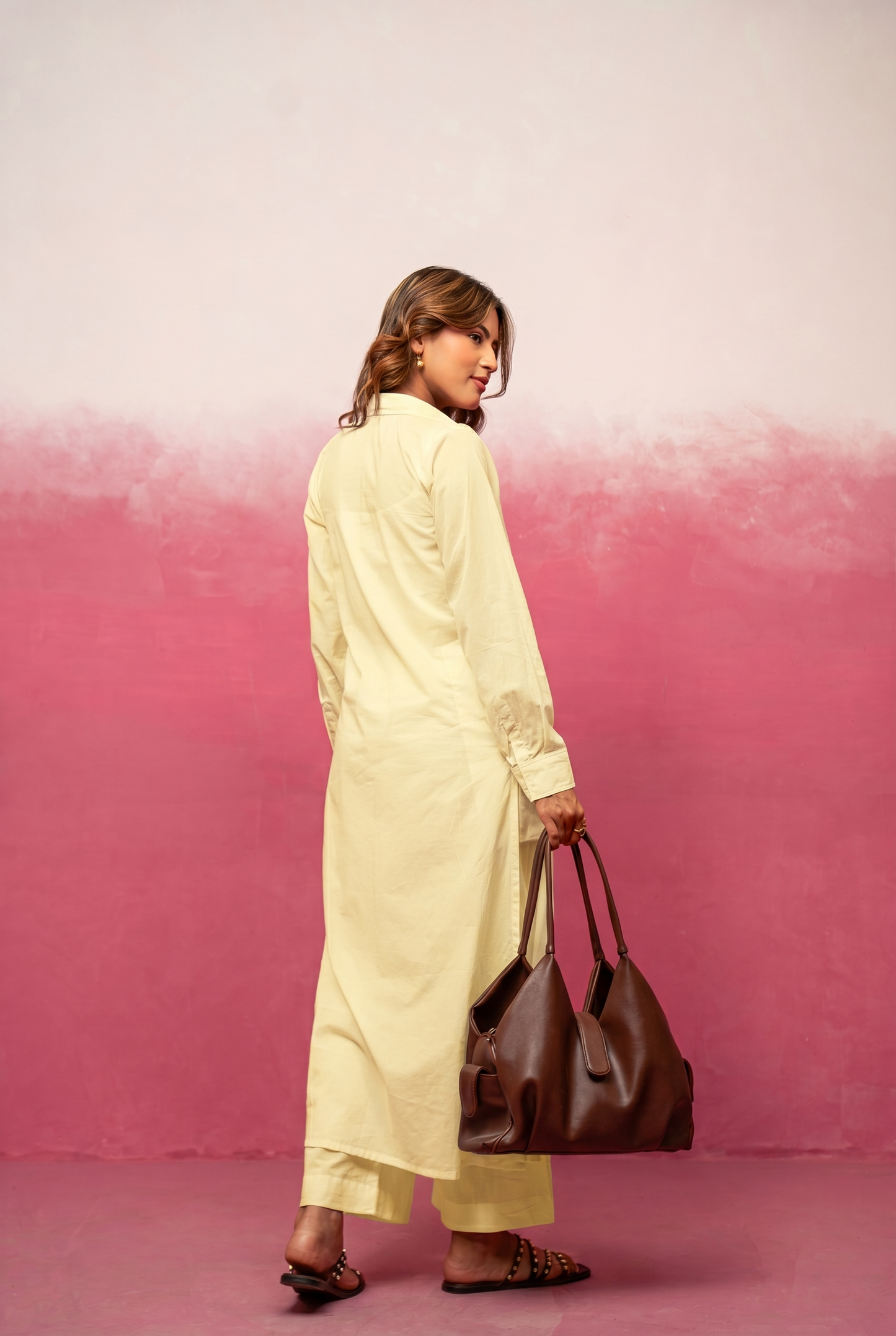 KAUR YELLOW KAFTAN SET