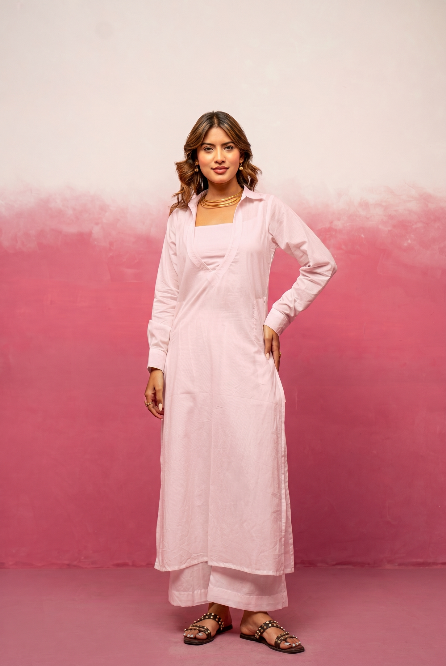 KAUR YELLOW KAFTAN SET