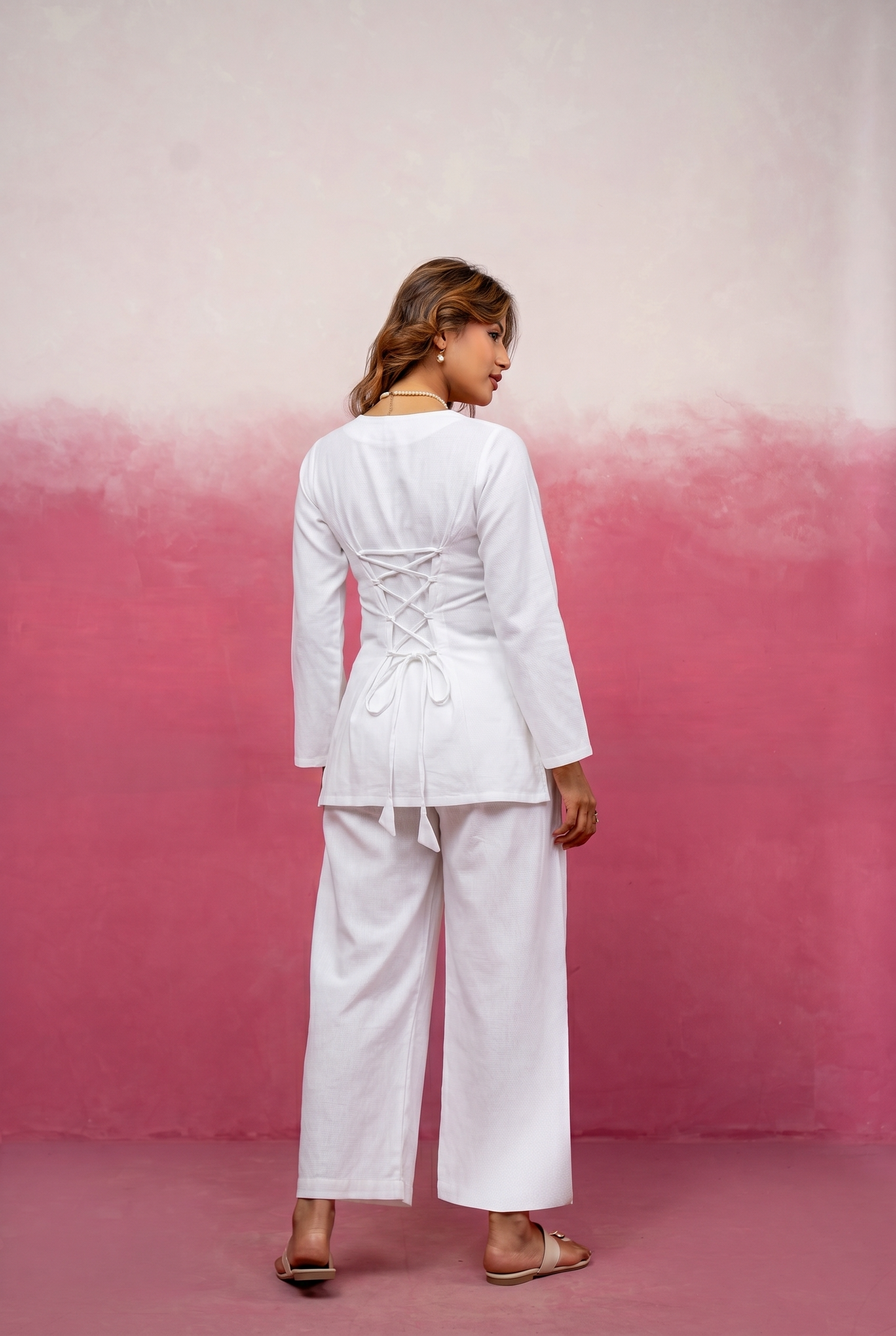 EKIYA PINK CORSET COORD SET