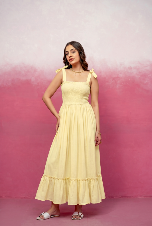 BLAIR YELLOW MAXI DRESS