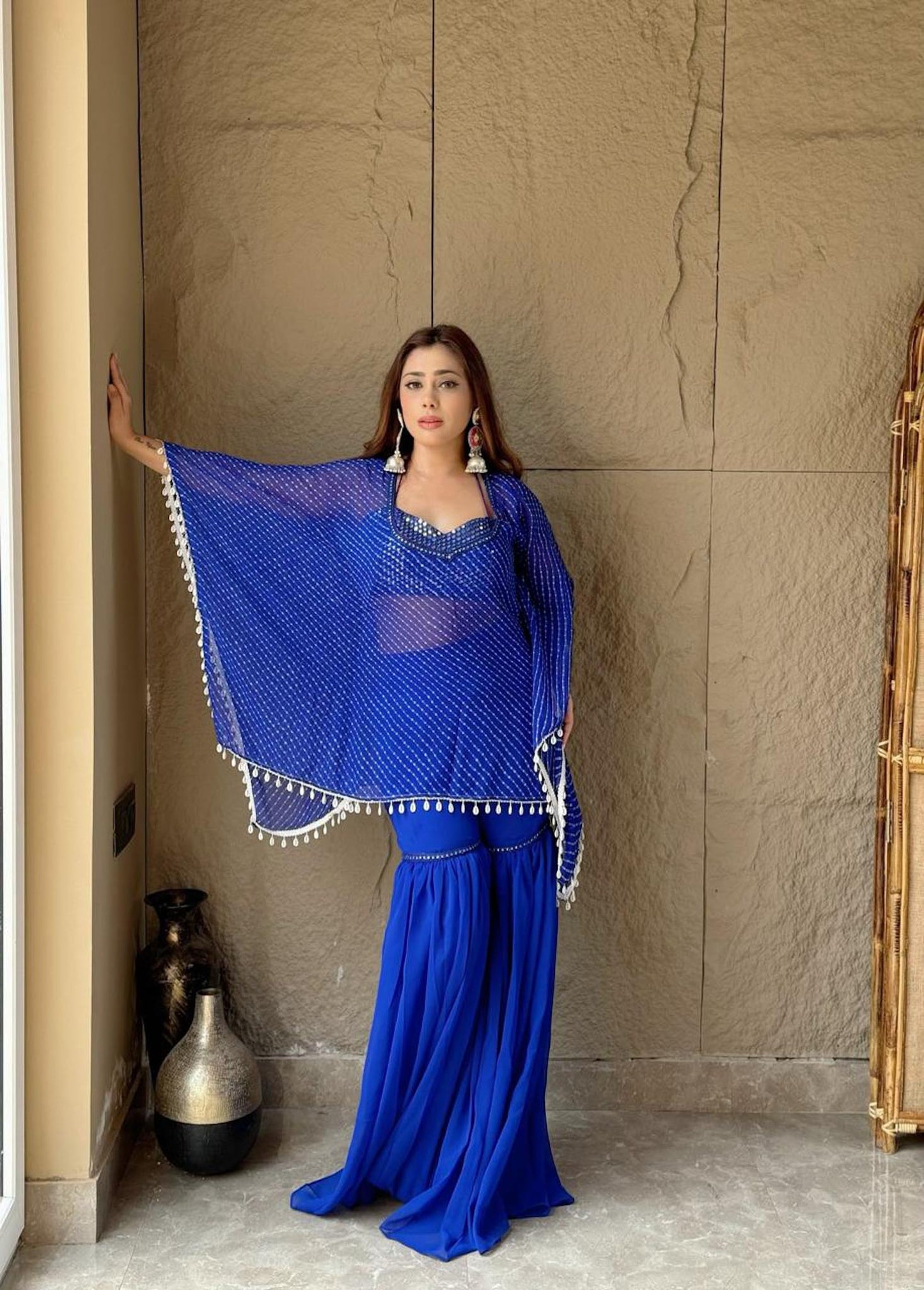 ANAYA ROYAL BLUE MOTHRA CO-ORD SET